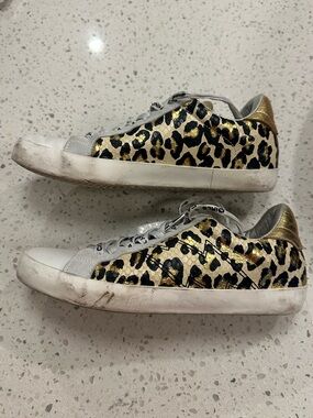 adding & voltaire leo wild leopard sneakers size 38